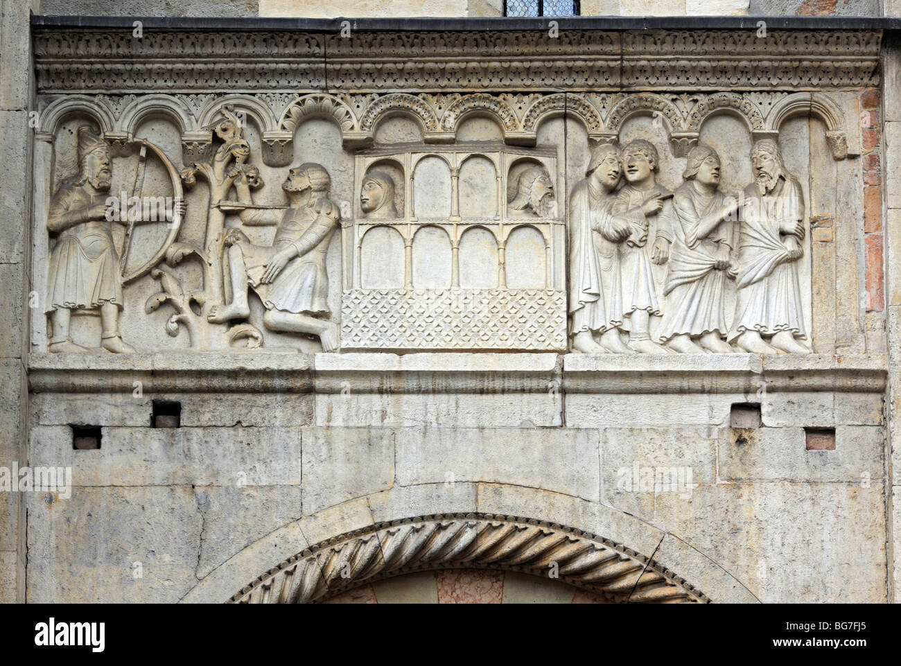 Cathédrale (Duomo) (1184), UNESCO World Heritage Site, Modène, Émilie-Romagne, Italie Banque D'Images