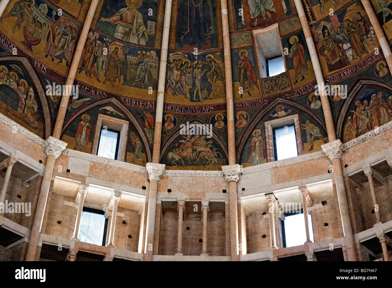 Baptistère de Parme, Emilie-Romagne, Italie Banque D'Images