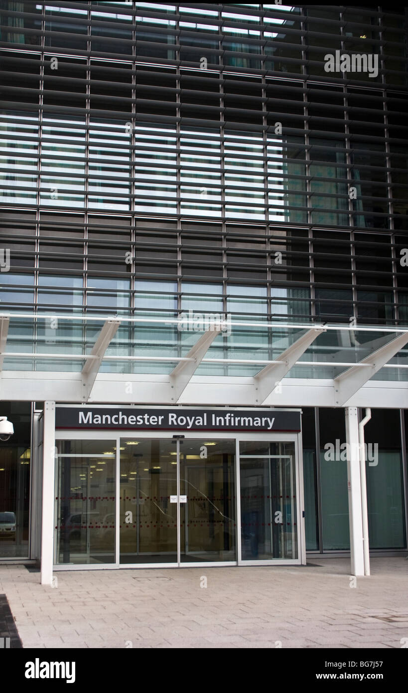 Manchester Royal Infirmary, nouveau bâtiment, Manchester, UK ( problème de santé régime PFI) Banque D'Images