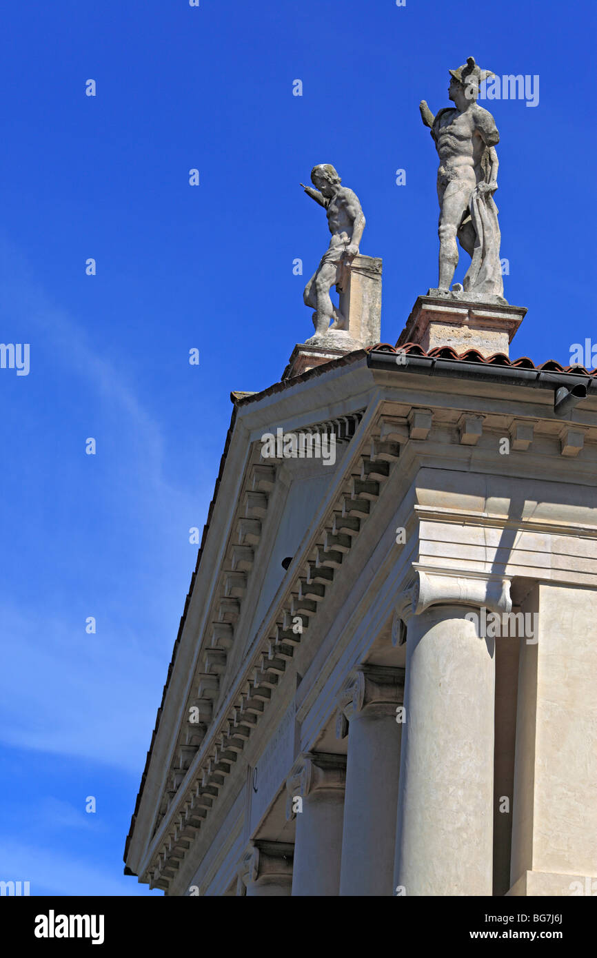 Villa Capra "La Rotonda" (Villa Almerico-Capra) par Andrea Palladio, UNESCO World Heritage Site, près de Vicenza, Vénétie, Italie Banque D'Images