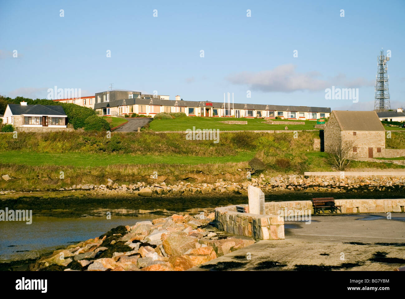 Ostan na Rosann un hôtel à Dungloe County Donegal Ireland une victime de la récession a fermé en novembre 2009 Banque D'Images