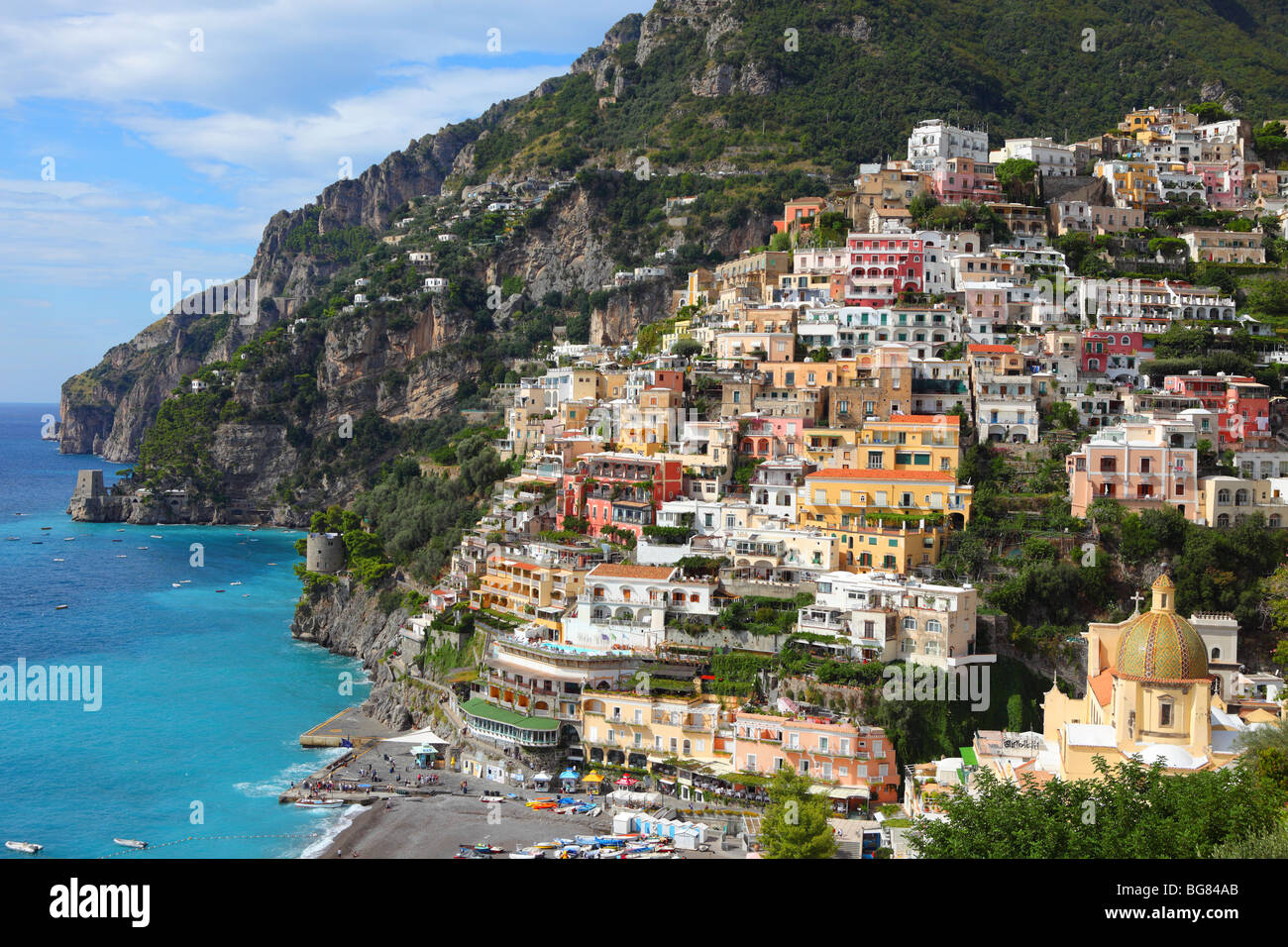 Positano, Italie sur la Côte Amalfitaine Banque D'Images