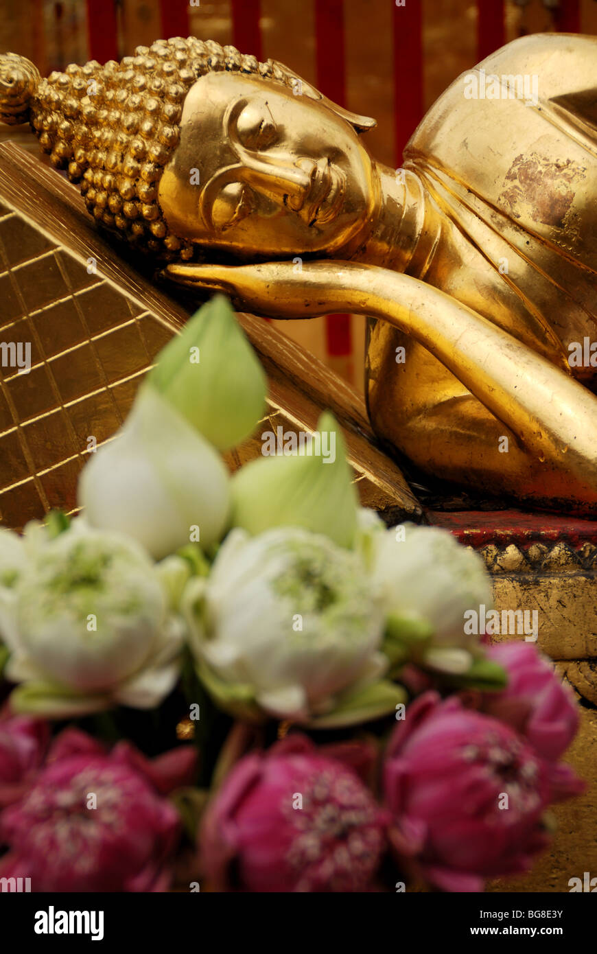 Signes significatifs de la Bouddhisme Theravada en Thaïlande. Banque D'Images