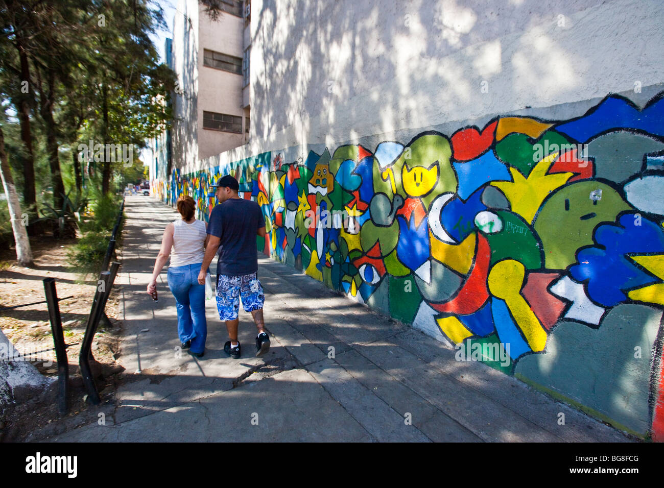 Santa Maria la Ribera quartier dans la ville de Mexico, Mexique Banque D'Images