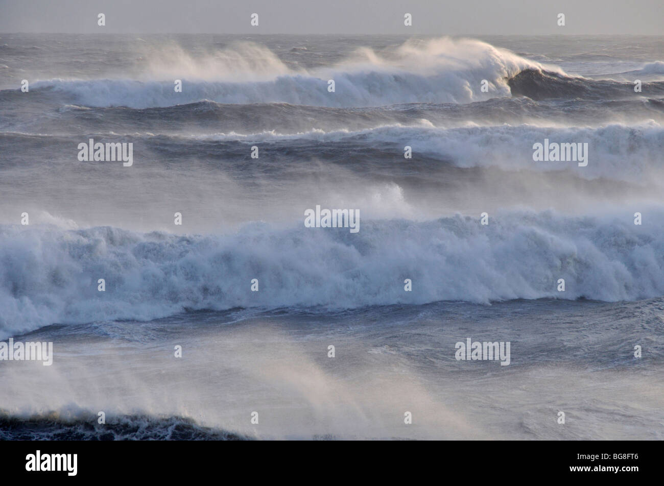 Mer agitée, Winspit près de Worth Matravers, Dorset Banque D'Images