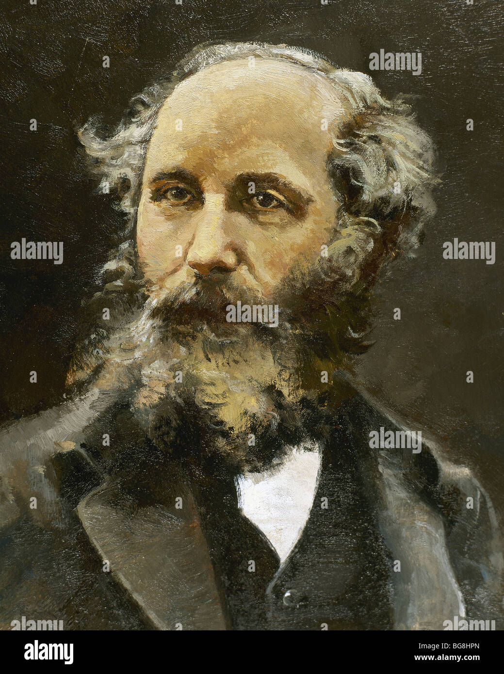 MAXWELL, James Clerk (1831-Cambridege ,d'Édimbourg, 1879). Physicien écossais. Connue pour ses recherches sur le magnétisme et l'électricité. Banque D'Images