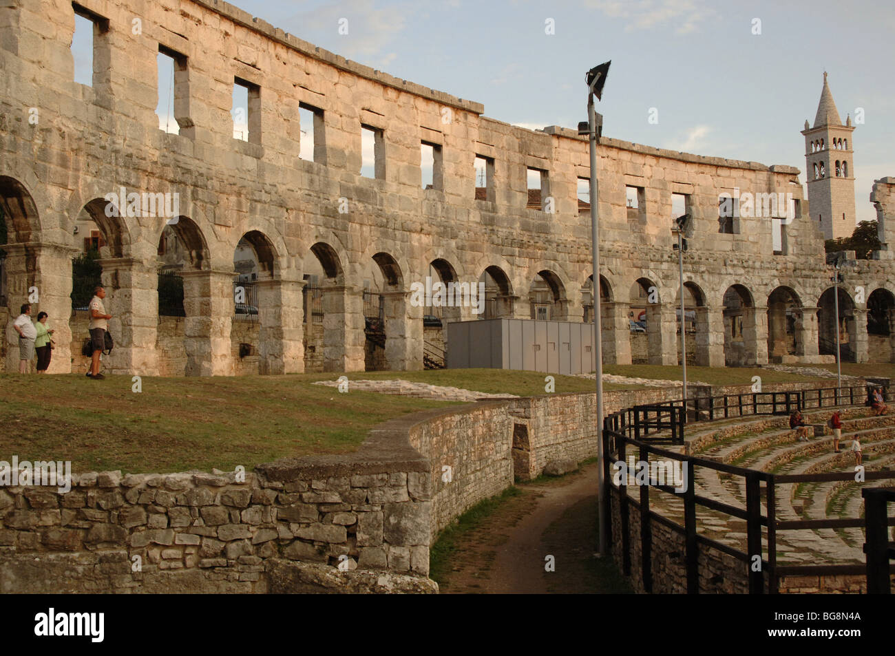 Amphithéâtre romain. Pula. La Croatie. Banque D'Images