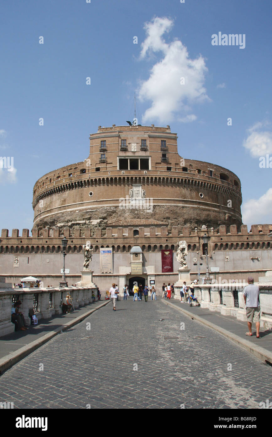 Mausolée de l'empereur Hadrien ou Château Sant'Angelo. Rome. Banque D'Images