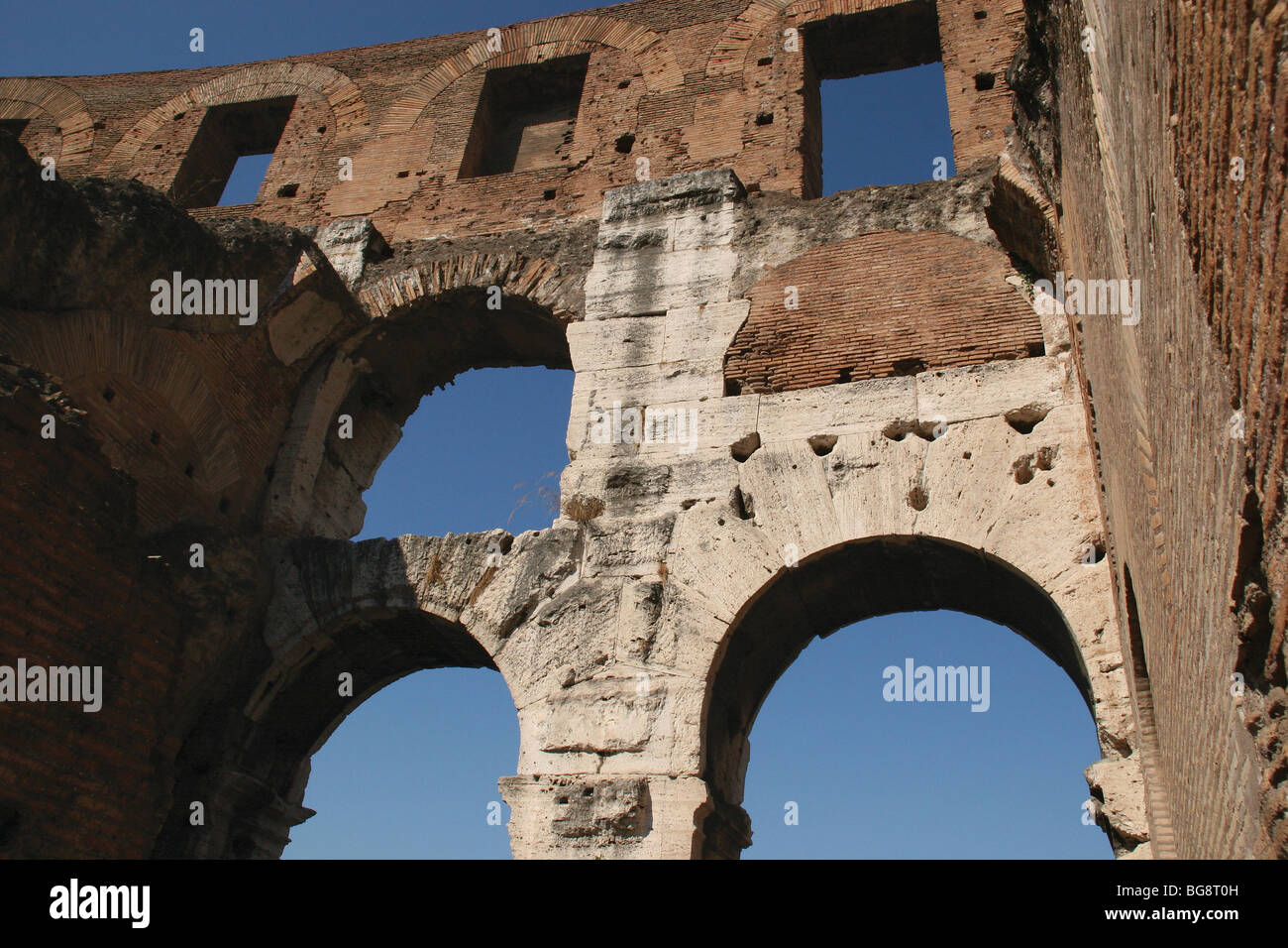 Le Colisée (Coliseum) ou Flavian Amphitheater. Rome. Banque D'Images