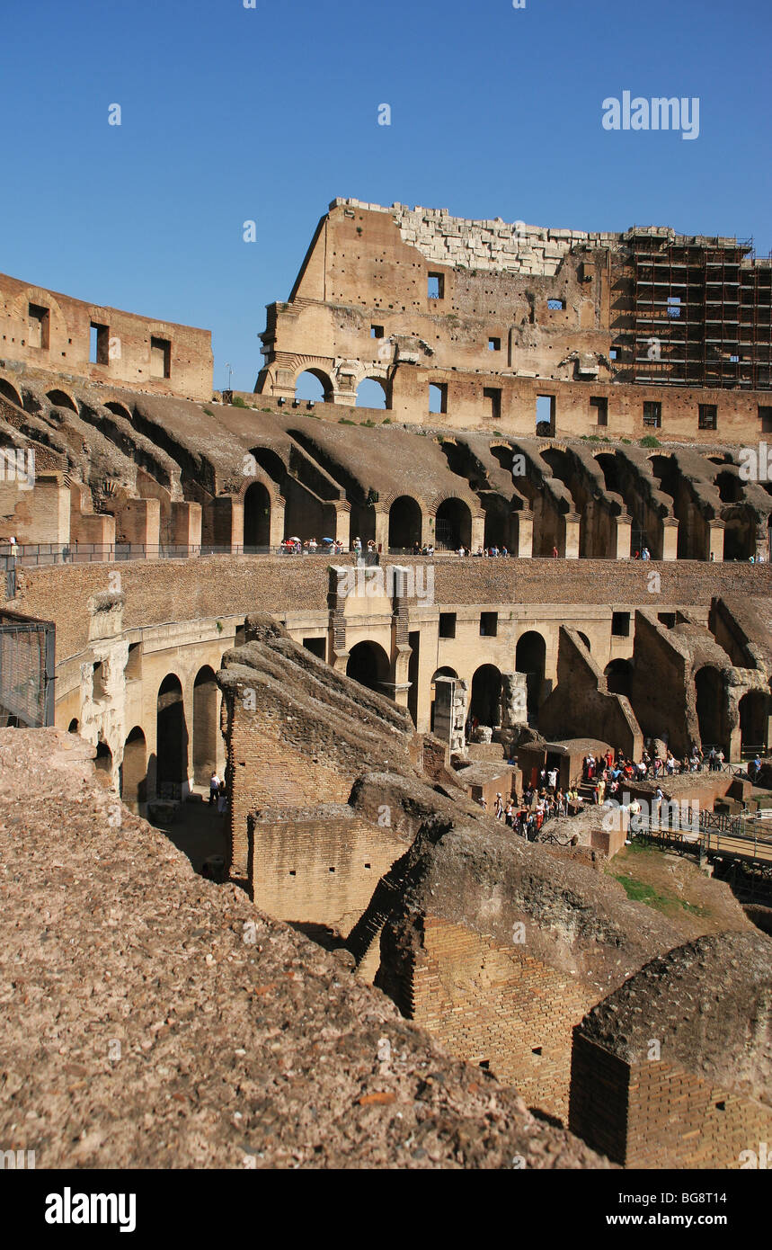 Le Colisée (Coliseum) ou Flavian Amphitheater. Rome. Banque D'Images