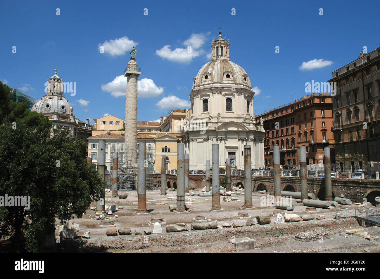 Forum de Trajan. Rome. Banque D'Images
