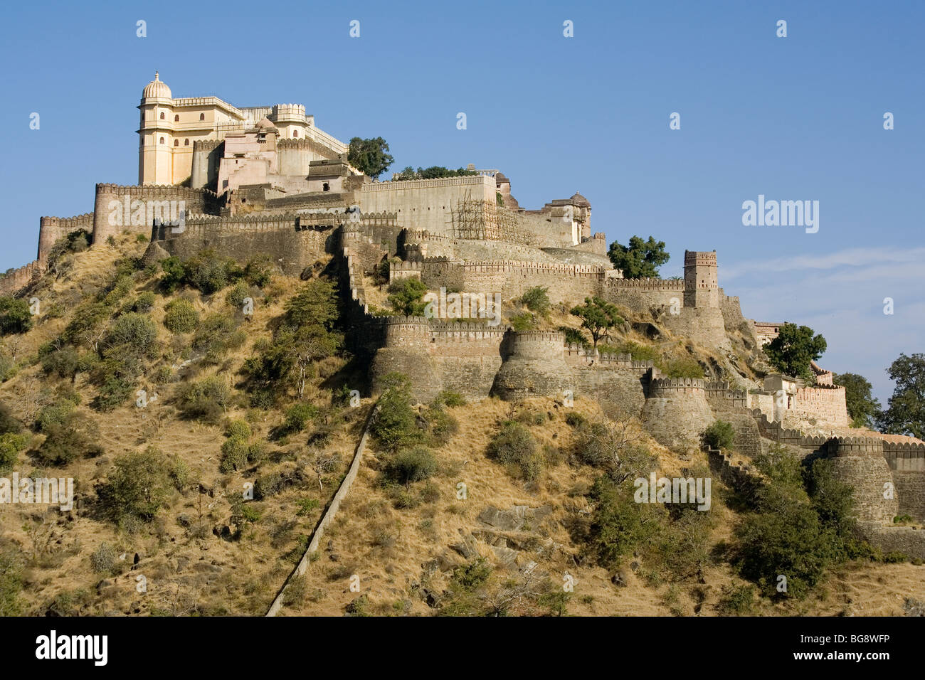 Inde Rajasthan Fort de Kumbhalgarh & Cloud palace Banque D'Images