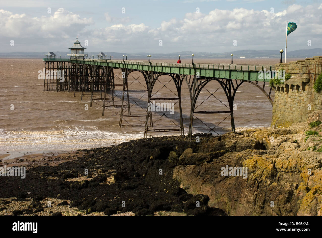 Clevedon Pier, Somerset, Angleterre Banque D'Images