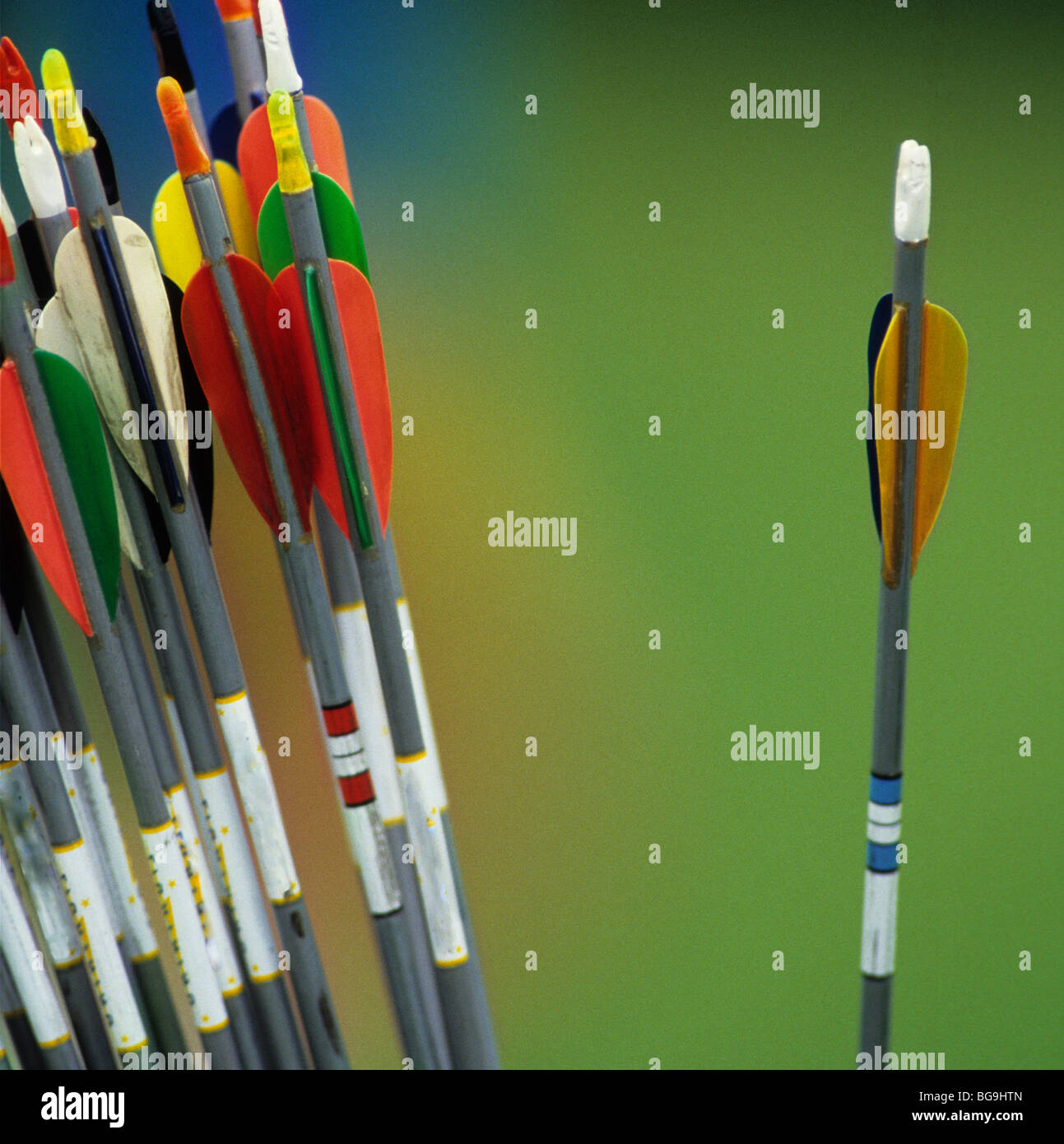 Close up de tir à l'arrows Banque D'Images