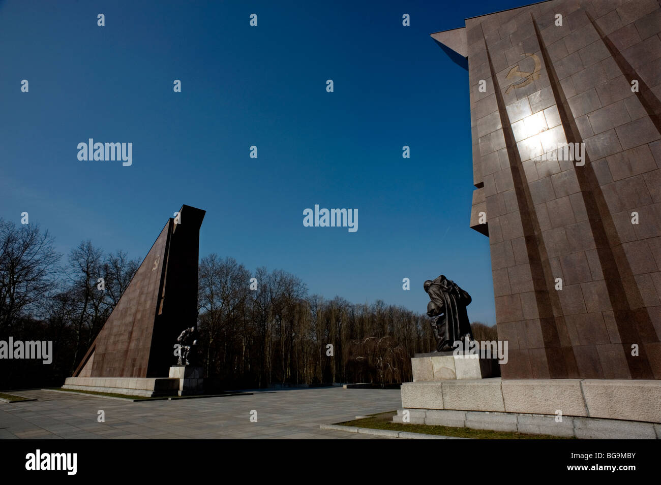 Berlin 2009.Le Mémorial soviétique de Treptower Park, dans l'ancien secteur Est Banque D'Images