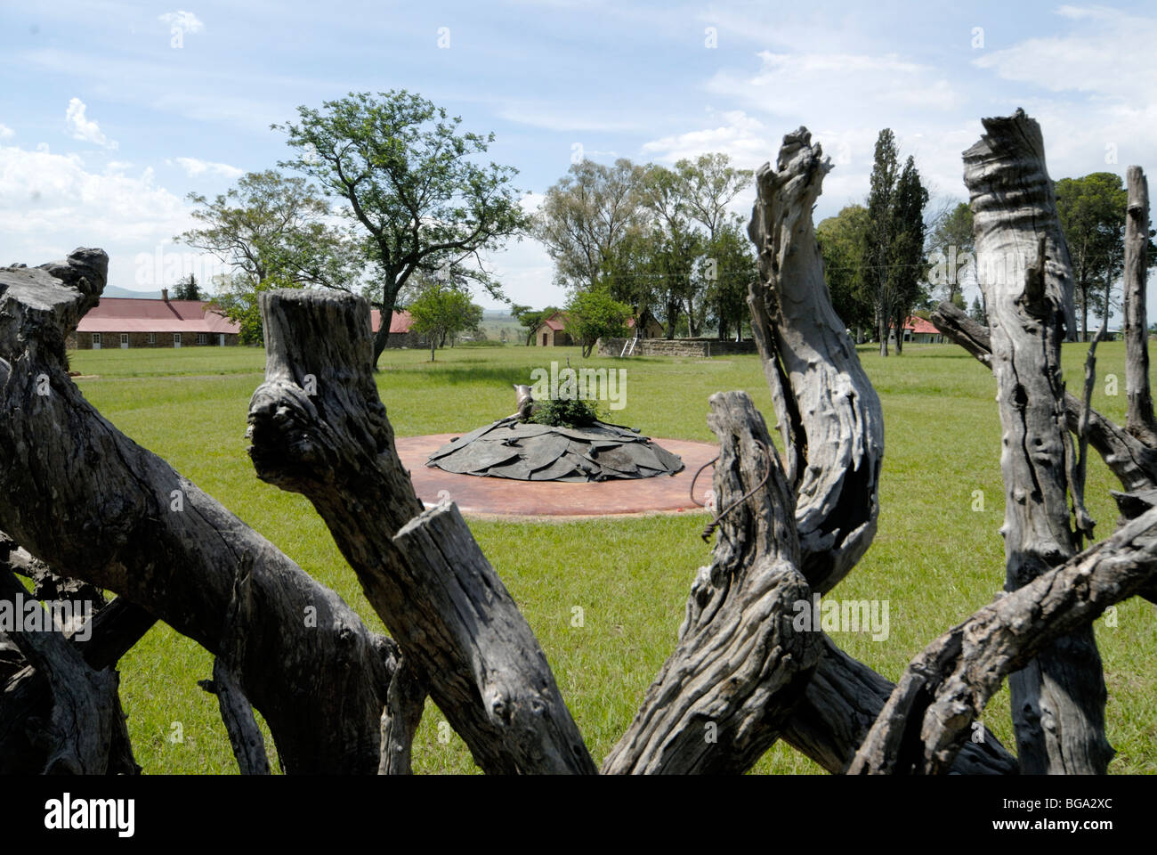 Zulu War Memorial Rorkes Drift Afrique du Sud Banque D'Images