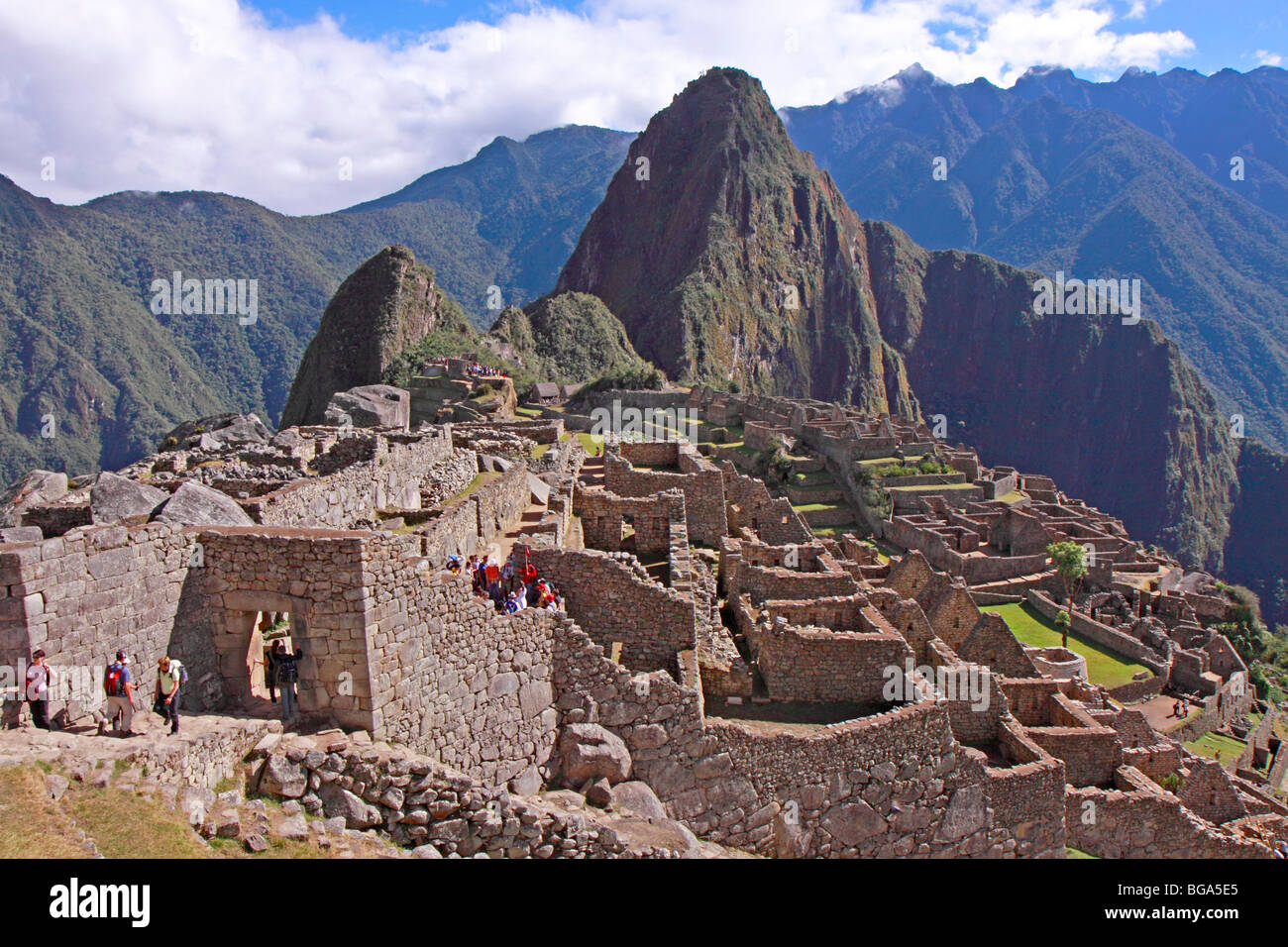 Le Machu Picchu, le Pérou, Amérique du Sud Banque D'Images