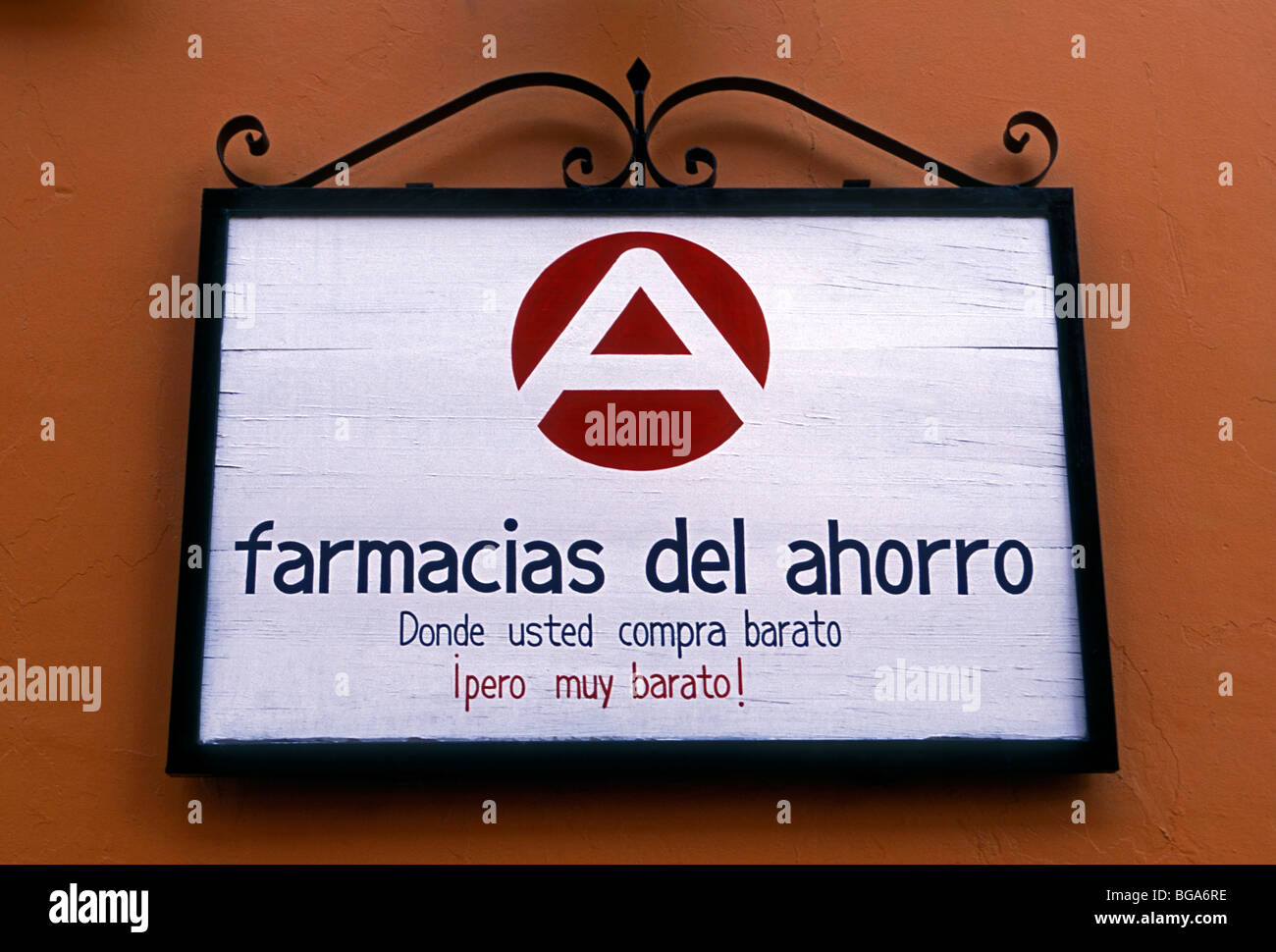 Signe, Farmacias del Ahorro, farmacia, pharmacyt, la capitale, Oaxaca, Oaxaca de Juarez, l'état d'Oaxaca, au Mexique, en Amérique du Nord Banque D'Images