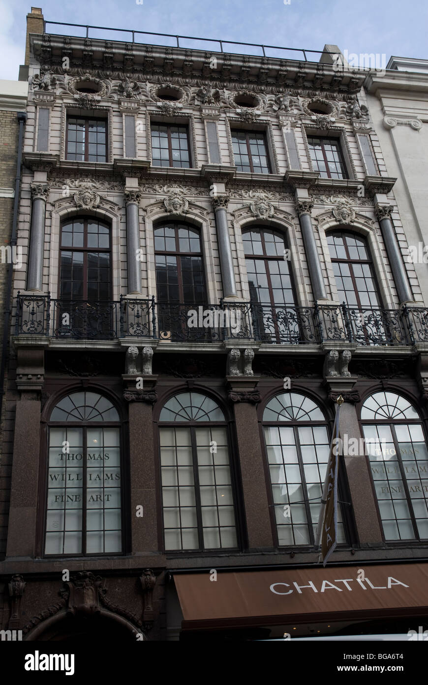Bâtiments ornés de New Bond Street Londres W1 Banque D'Images