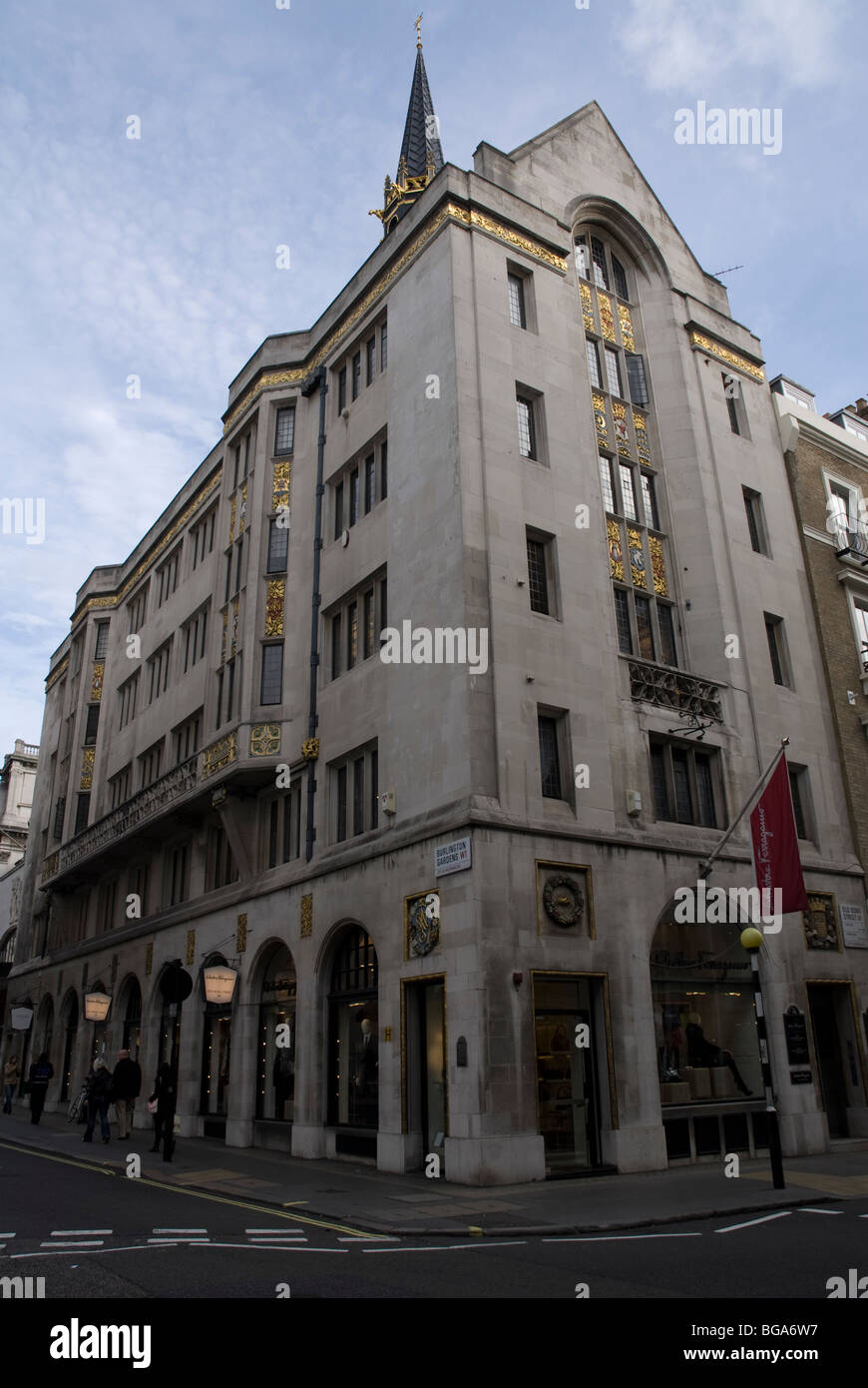 Bâtiments ornés de New Bond Street Londres W1 Banque D'Images
