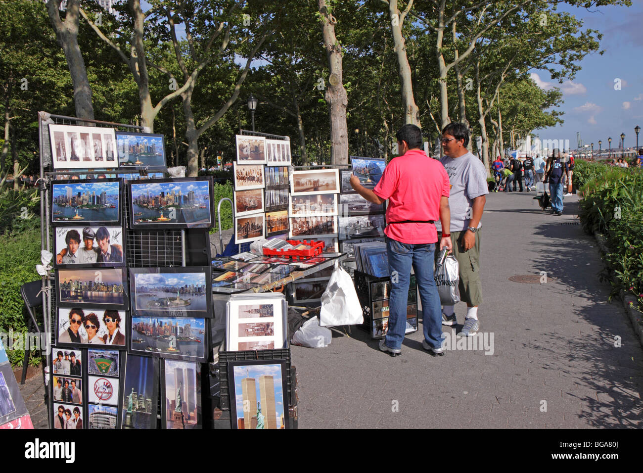 Photo stand à Battery Park, à Manhattan, New York, United States Banque D'Images