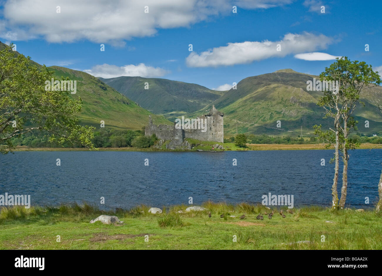 Kilchurn Castle & Loch Awe nr Lochawe Village ARGYLL & BUTE Ecosse avec Ben Cruachan Banque D'Images