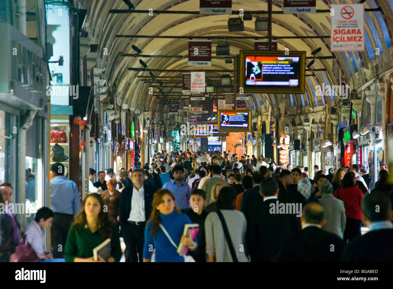 Grand bazar à Istanbul Turquie Banque D'Images