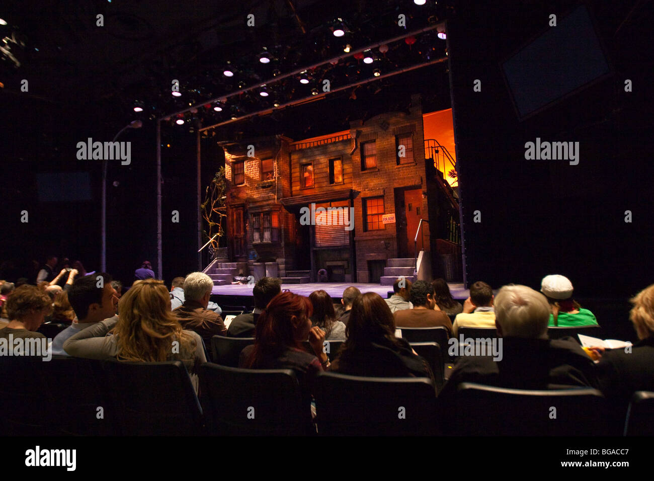 Avenue Q, et l'auditoire de Manhattan, New York City Banque D'Images