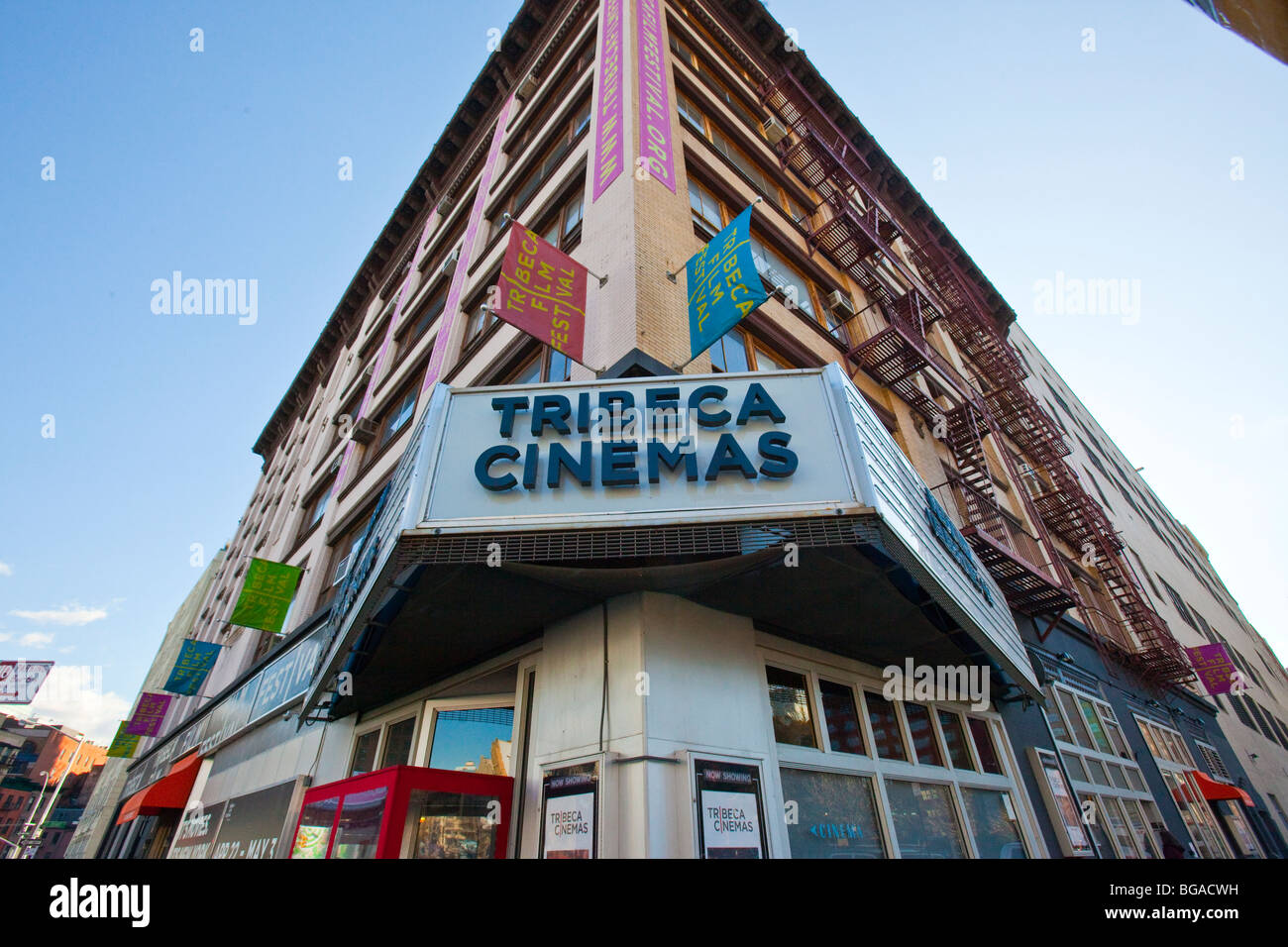 Tribeca Cinemas à Manhattan, New York City Banque D'Images
