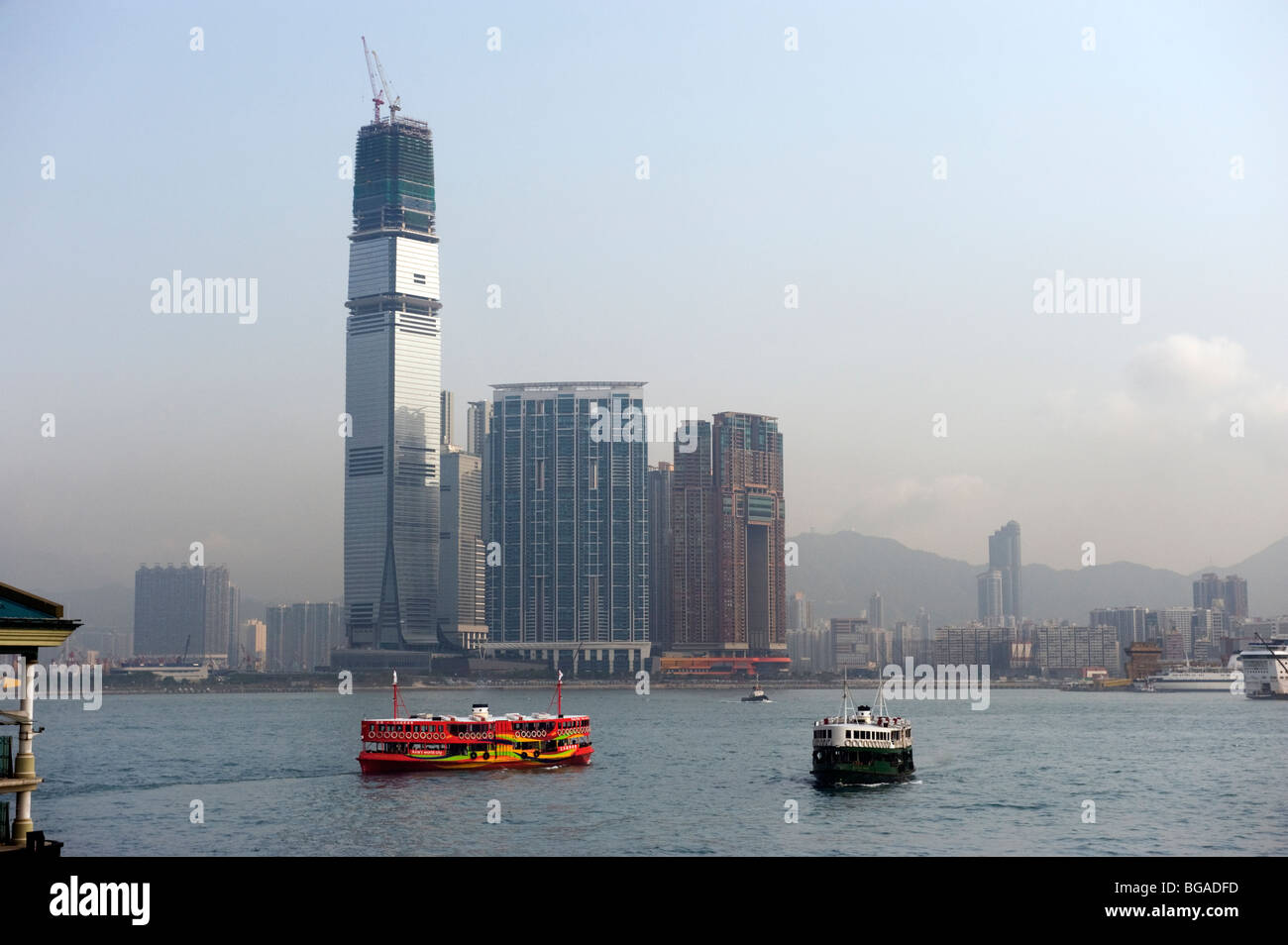 Le port de Hong Kong Banque D'Images