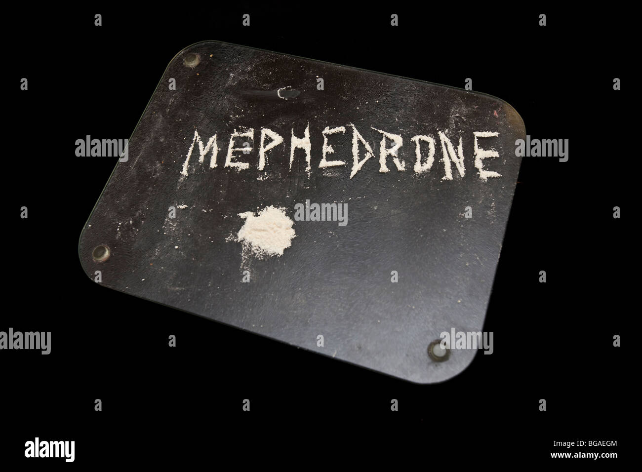 La méphédrone une drogue stimulante synthèse de l'amphétamine et la cathinone classes. Souvent comparé à ses stupéfiants comme la cocaïne et l'Ecstasy. Banque D'Images