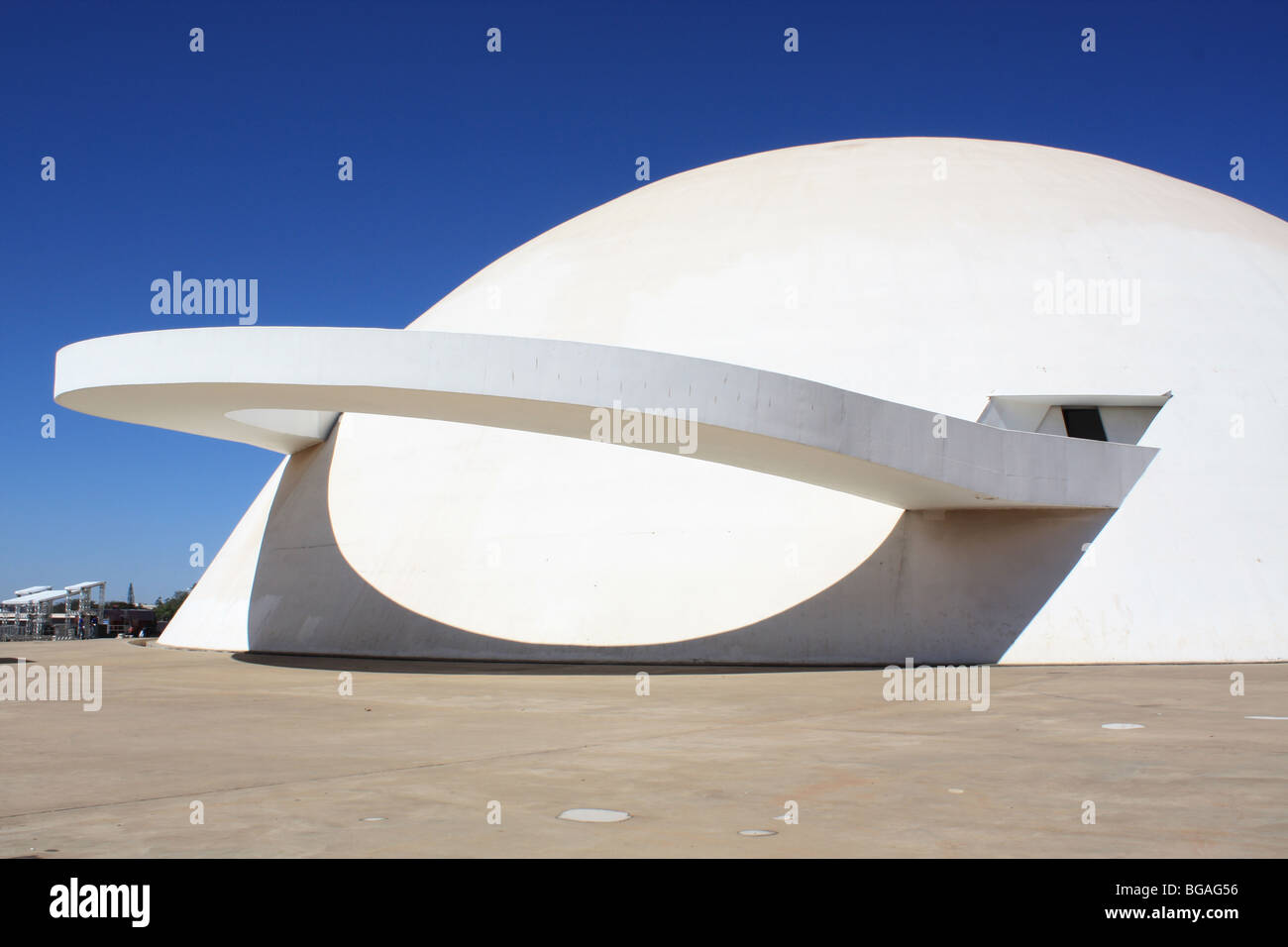 Musée de la République, Oscar Niemeyer, Brasilia, Brésil Banque D'Images