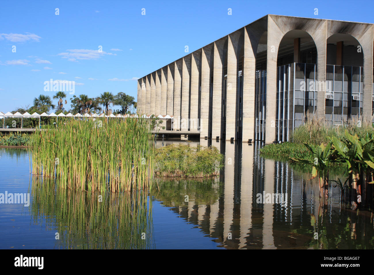 Palais Itamaraty, ministère des affaires étrangères, Brasilia, Oscar Niemeyer Banque D'Images