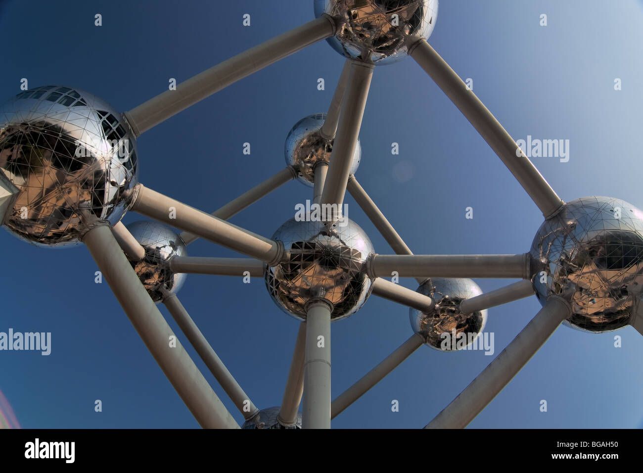Bâtiment bruxelles belgique Bruxelles Atomium art Banque D'Images