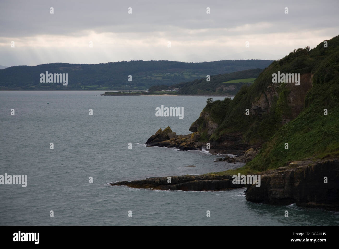 Côte entre Benllech et Llangefni Banque D'Images