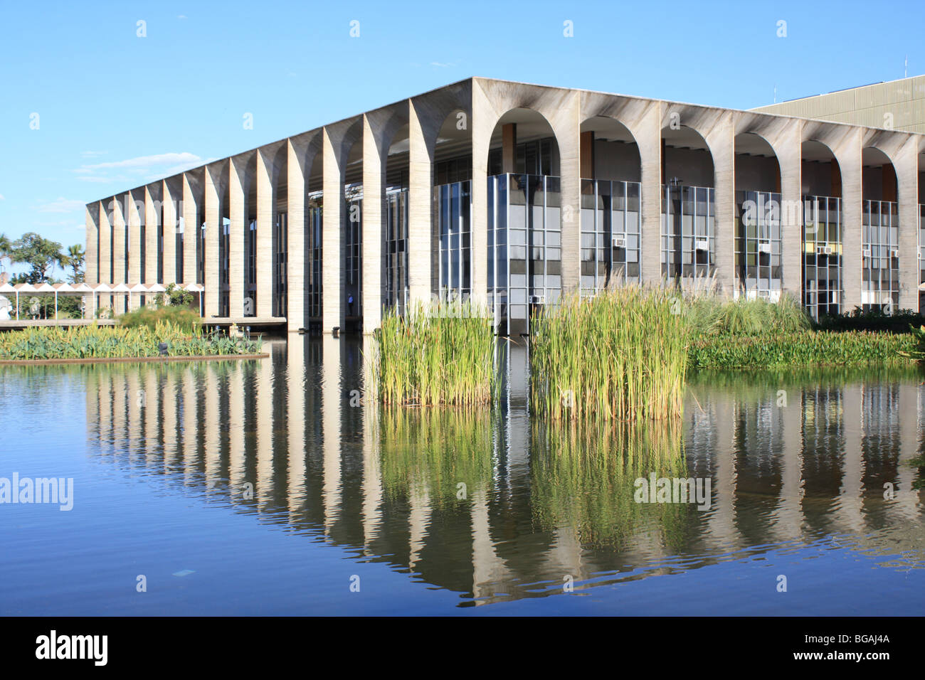 Palais Itamaraty, ministère des affaires étrangères, Brasilia, Oscar Niemeyer Banque D'Images