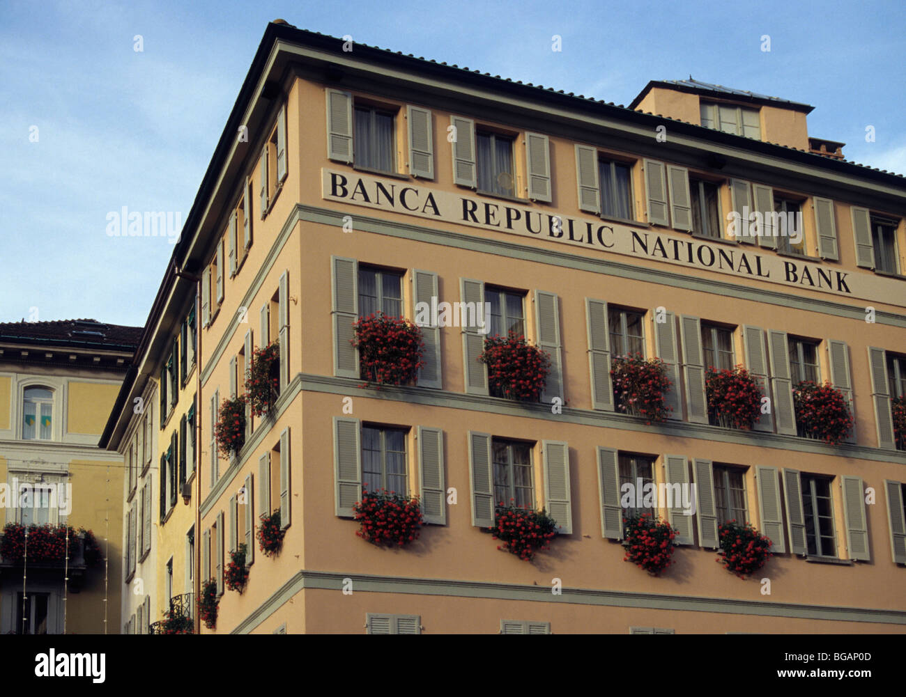 Banque Suisse Lugano Suisse Banque D Images Photo Stock