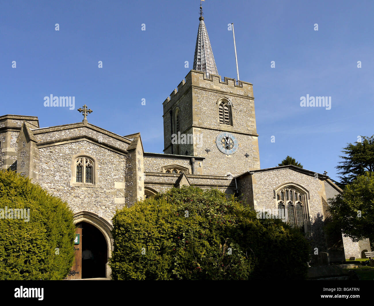 St.. Paul's Church,et tour de l'horloge, Chesham, Buckinghamshire, Royaume-Uni Banque D'Images