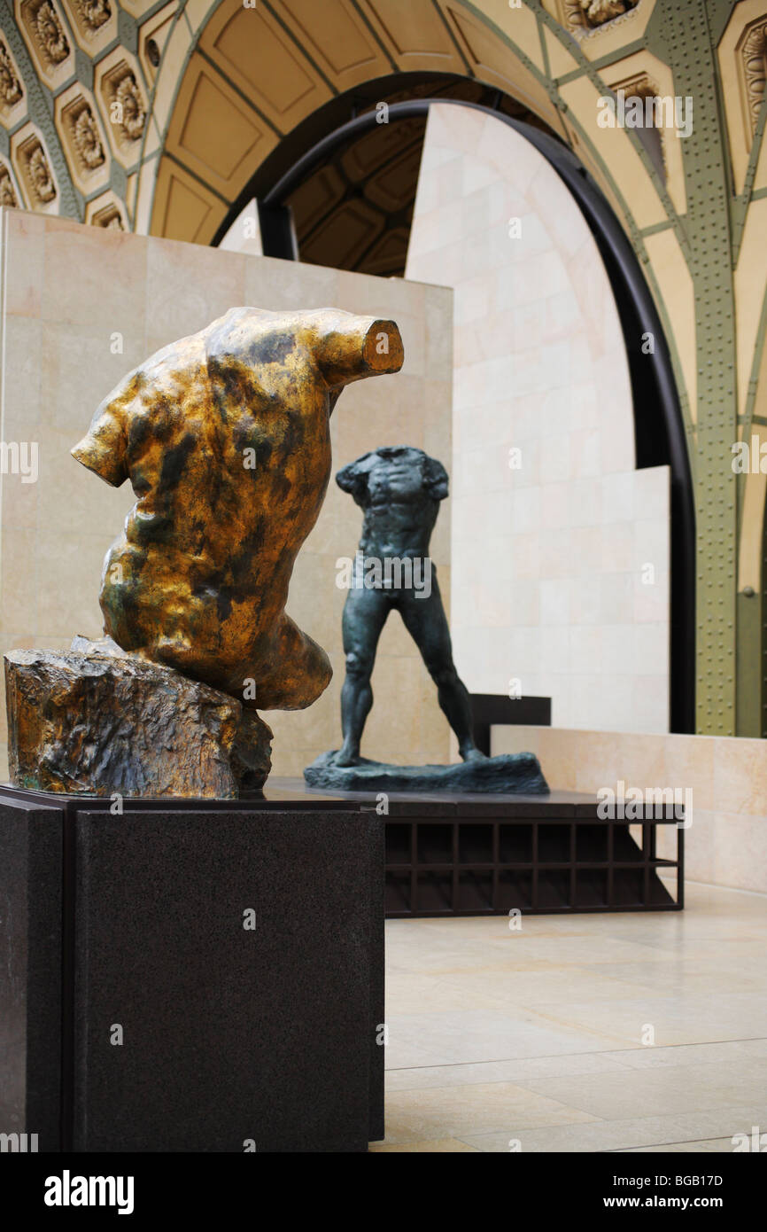 Les sculptures de Rodin, Musée d'Orsay (Musée d'Orsay), Paris, France Banque D'Images