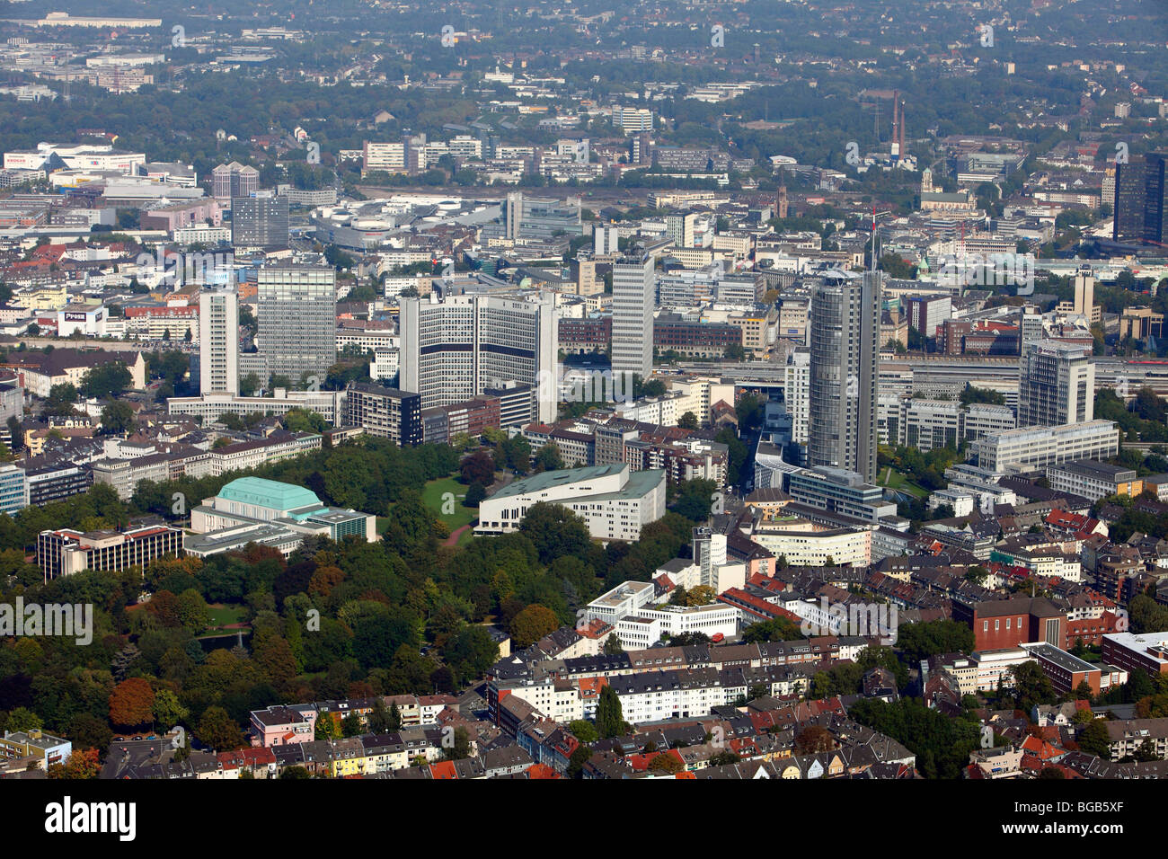 Le centre-ville d'Essen, théâtre, opéra, Ruhr 2010, Essen, Allemagne, Europe. Banque D'Images