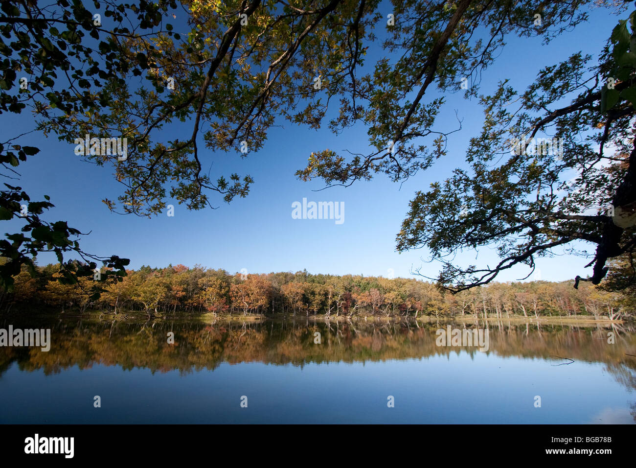 Le Japon, l'île d'Hokkaido, Péninsule de Shiretoko, le Parc National de Shiretoko, Shiretoko Shiretoko (cinq lacs Rendez-ko) Banque D'Images