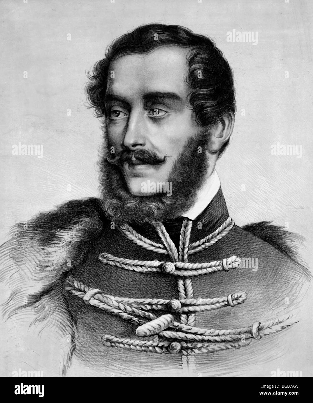 Lajos Kossuth, président du comité de la défense de Hongrie, 1849 Banque D'Images