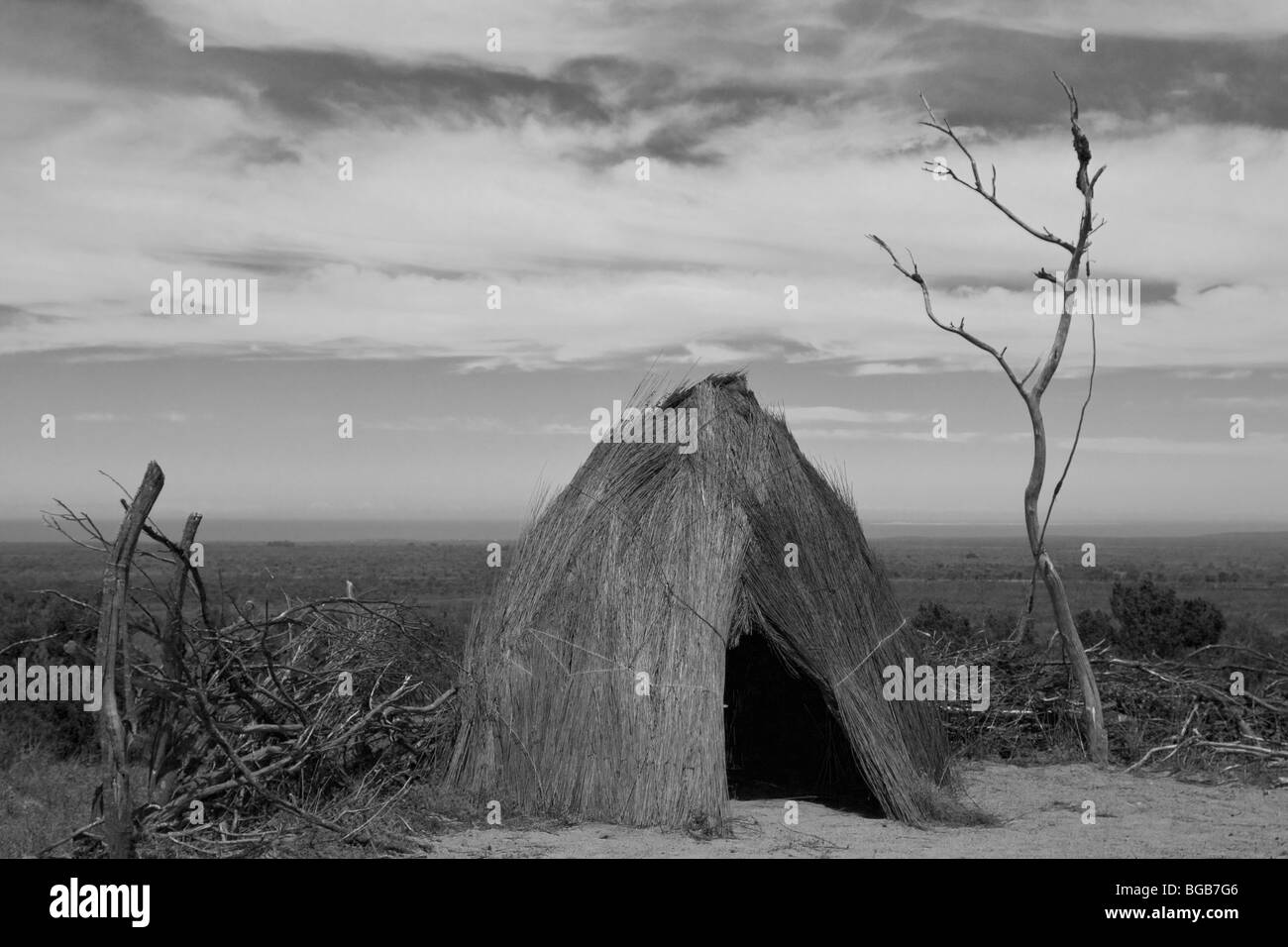 L'expérience de Bushmen Afrique du Sud de la côte ouest. Le peuple San. Banque D'Images