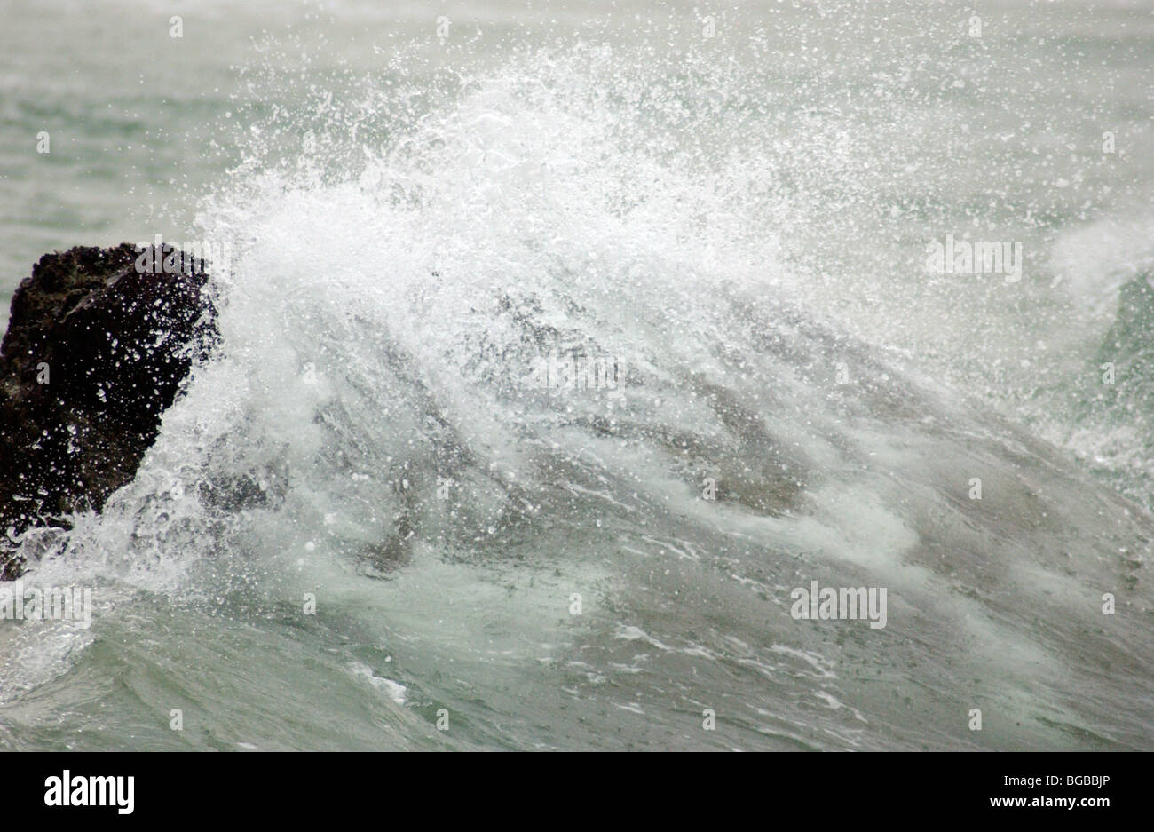 Image libre photo de tempête de vent avec mer agitée. Banque D'Images