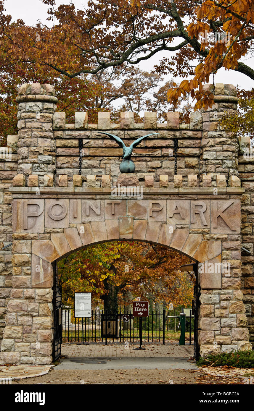 Entrée de Point Park sur Lookout Mountain à Chattanooga, Tennessee Banque D'Images