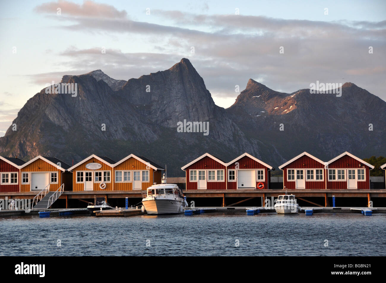 Maisons de vacances Kjerringoy Handelssted Salten Nordland en Norvège Banque D'Images