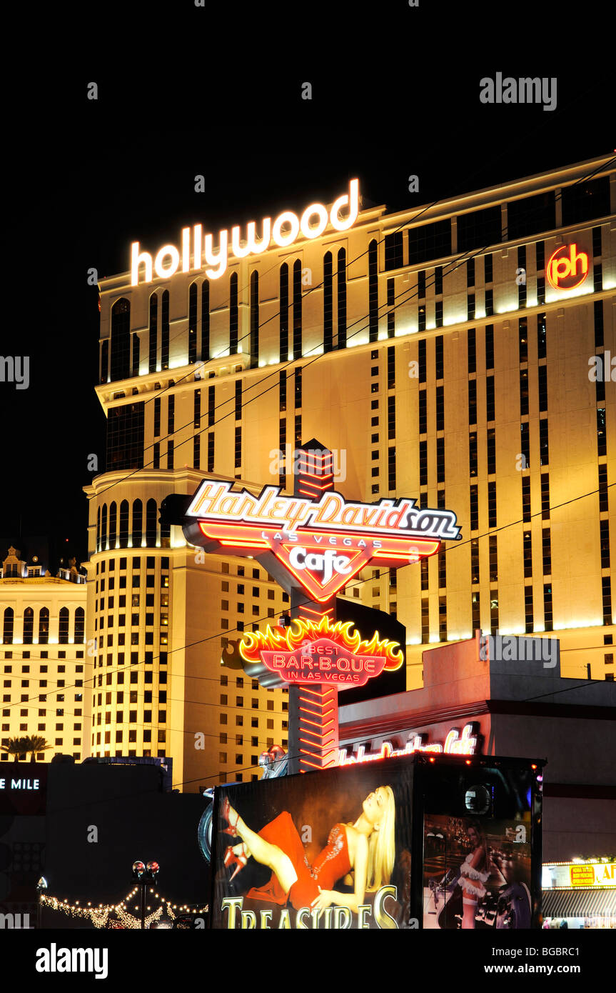 Planet Hollywood Hotel, Harley Davidson Cafe, Las Vegas, Nevada, USA Banque D'Images