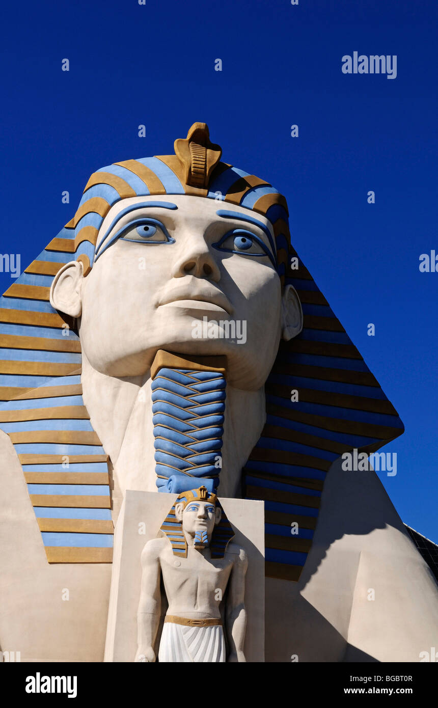 La sculpture égyptienne, Luxor Hotel, Las Vegas, Nevada, USA Banque D'Images