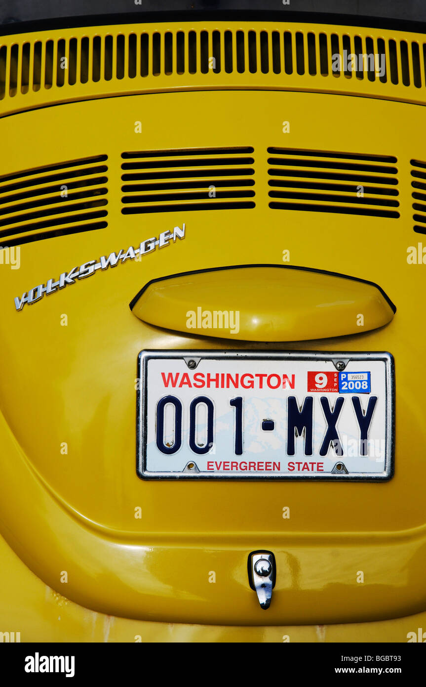 Plaques d'immatriculation jaunes Banque de photographies et d’images à