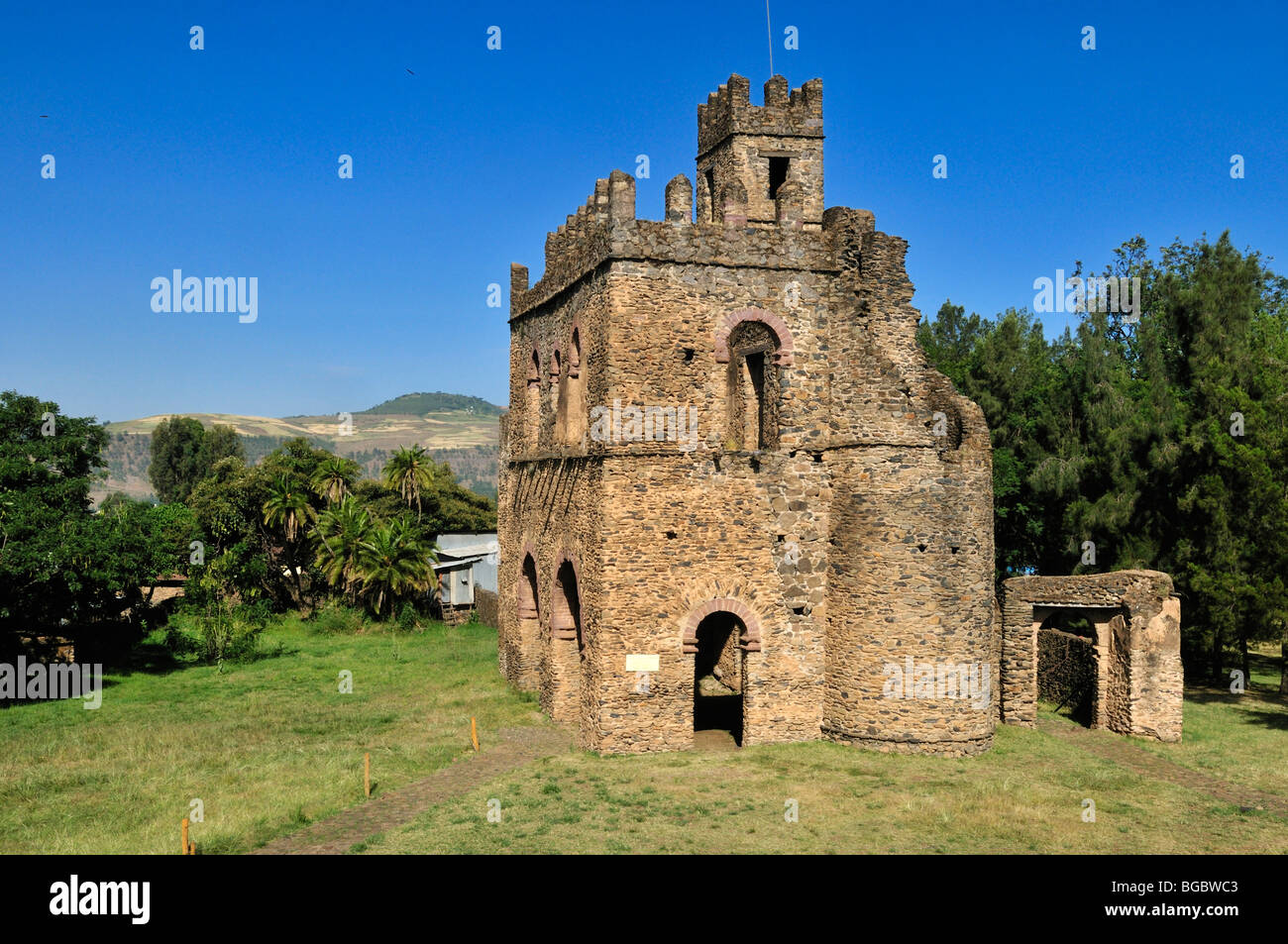 Archive Fasiladas, Royal Enclosure Fasil Ghebbi, UNESCO World Heritage Site, Gonder, Gondar, Amhara, Ethiopie, Afrique Banque D'Images